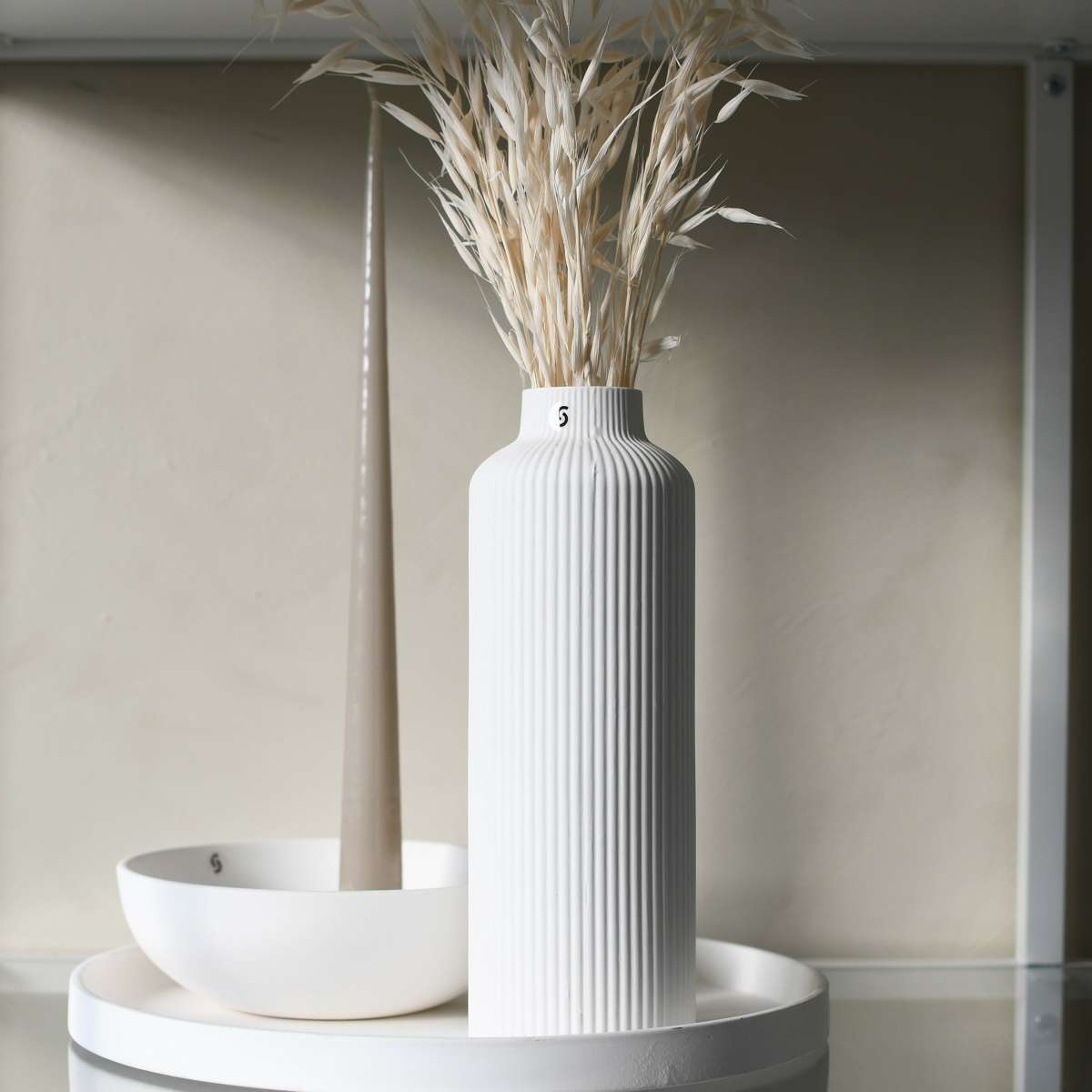Immagine del prodotto Vaso Adala in Ceramica opaca Bianco | Storefactory