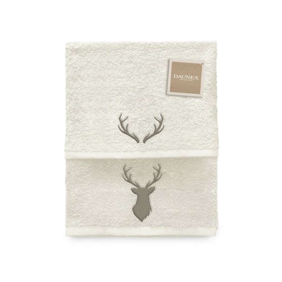 Immagine del prodotto Set Asciugamani ricamati Cervo (4 Colori) | Daunex