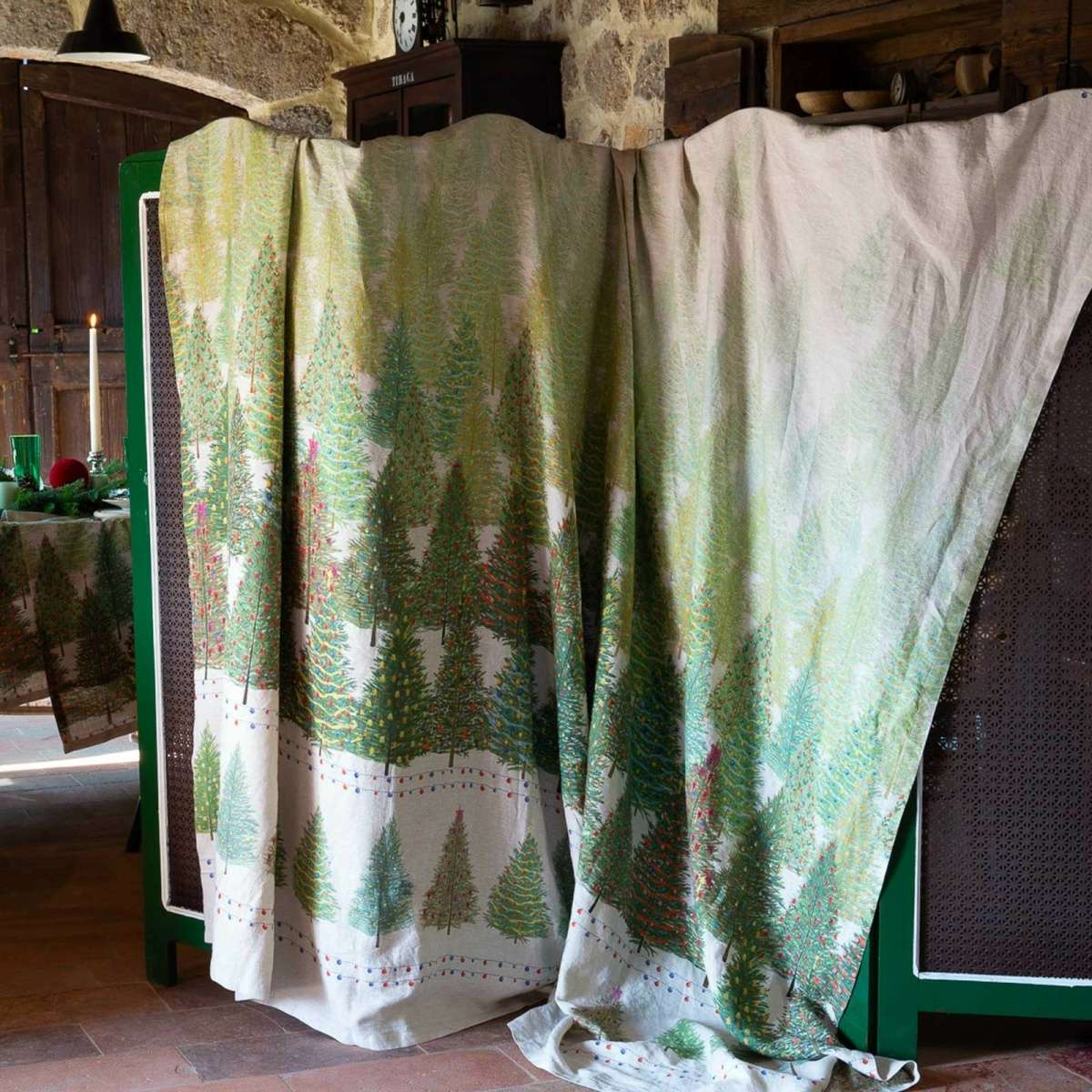 Immagine del prodotto Copridivano - Copritutto in Lino Fairy Trees 180x280 cm | Tessitura Toscana Telerie
