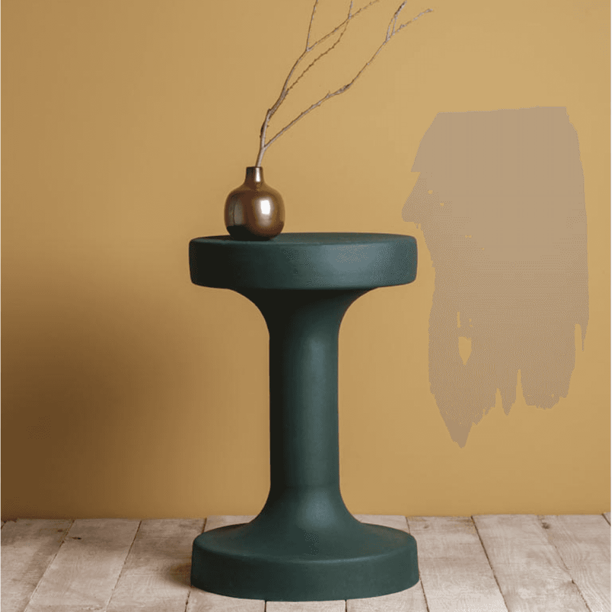 Immagine del prodotto Tavolo Forms in metallo Verde 46x30 cm | Chehoma