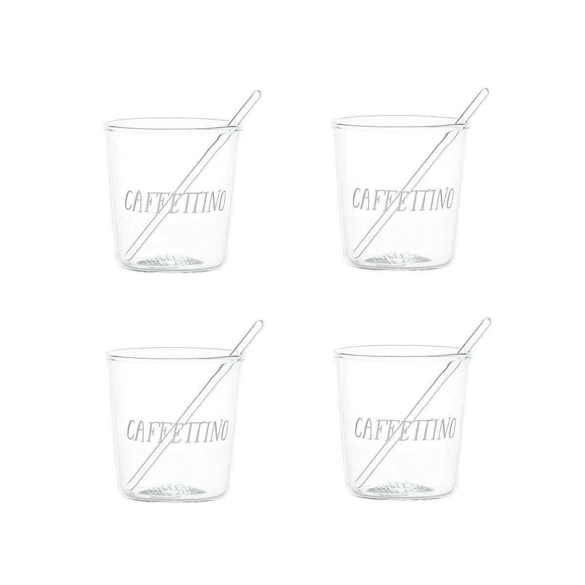 Immagine del prodotto Set 4 Bicchierini Espresso in vetro borosilicato Caffettino | Simple Day
