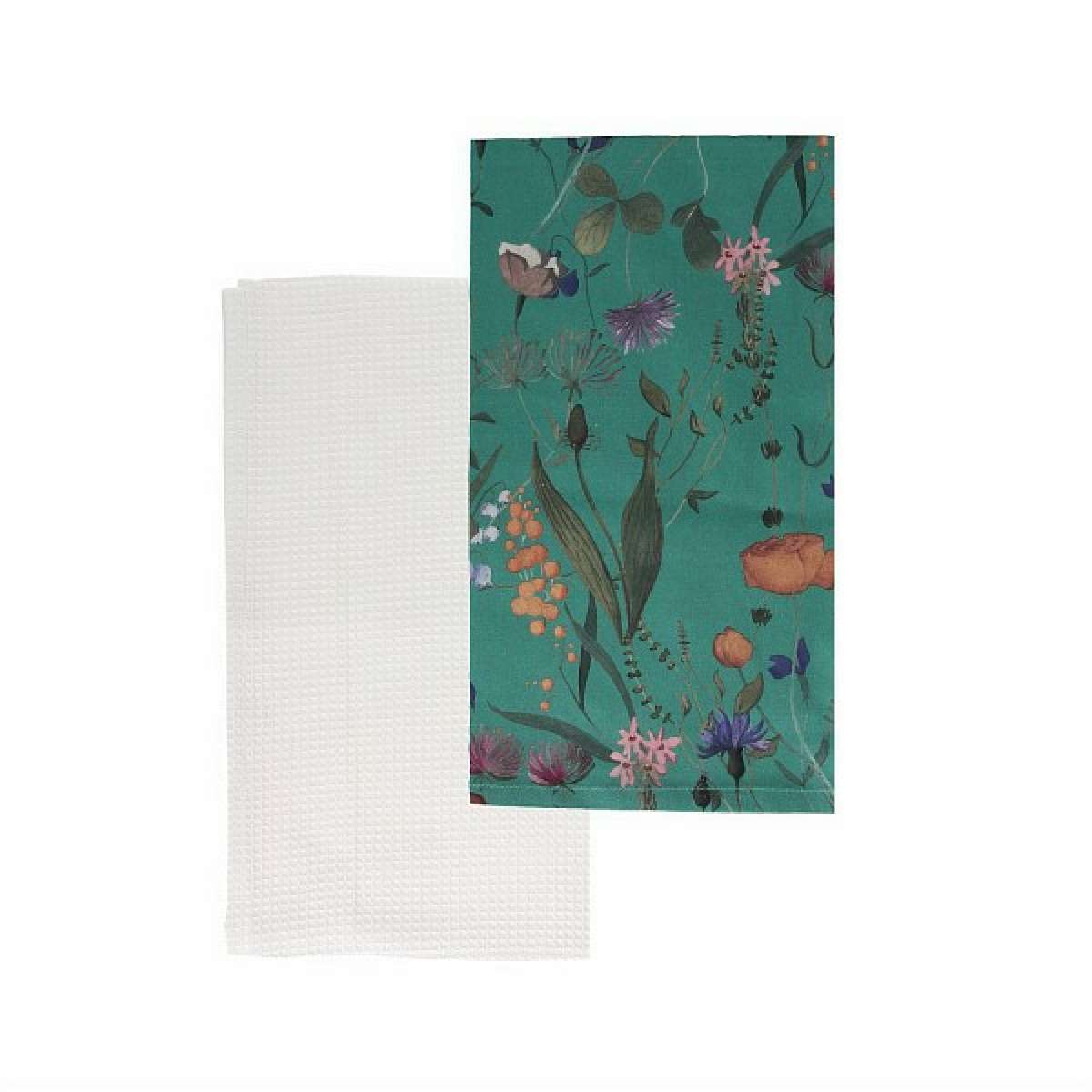 Immagine del prodotto Set 2 Strofinacci in Cotone Flora 50x70 cm (2 Colori) | Tognana