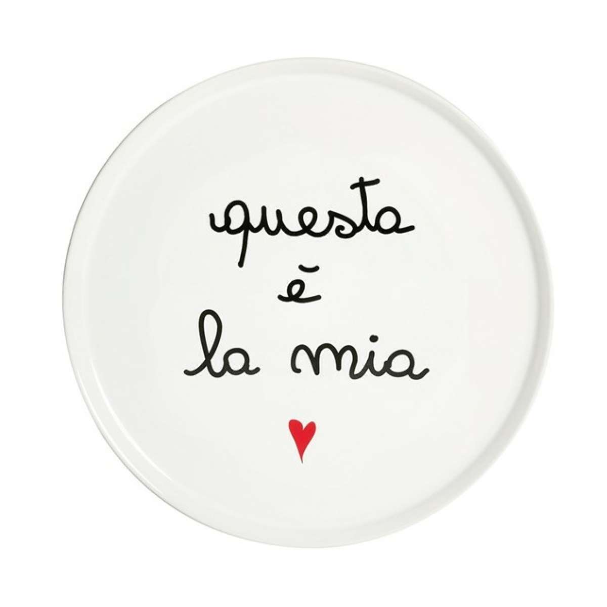 Immagine del prodotto Piatto Pizza in Ceramica Questa è la Mia 31,5 cm | Simple Day