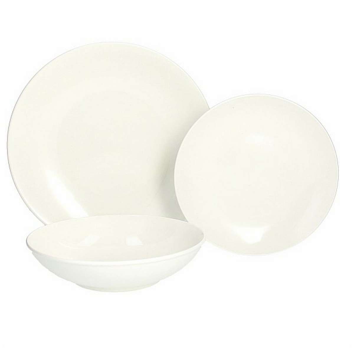 Immagine del prodotto Servizio Piatti 18 Pezzi Perla Bianco in Ceramica | Tognana