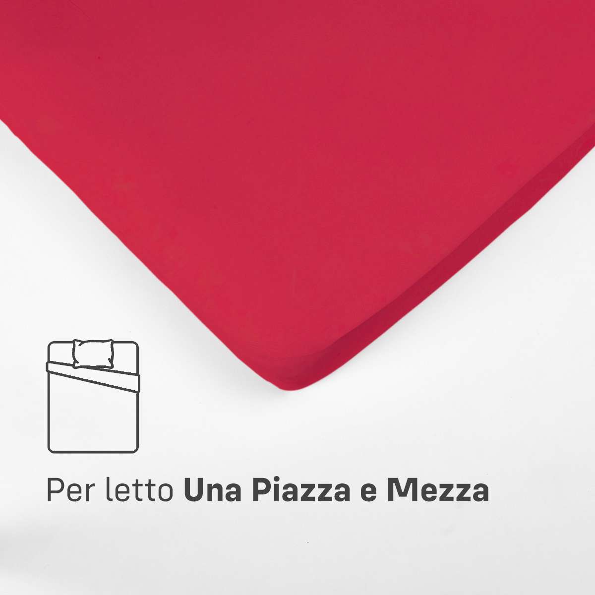 Immagine del prodotto Sotto con Angoli UNA PIAZZA E MEZZA in Cotone Jersey Elasticizzato | Pietro Zanetti Home