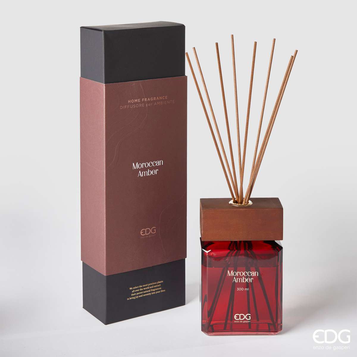 Immagine del prodotto EDG Profumo per Ambiente con Bastoncini Fragrance Moroccan Amber | EDG Enzo De Gasperi