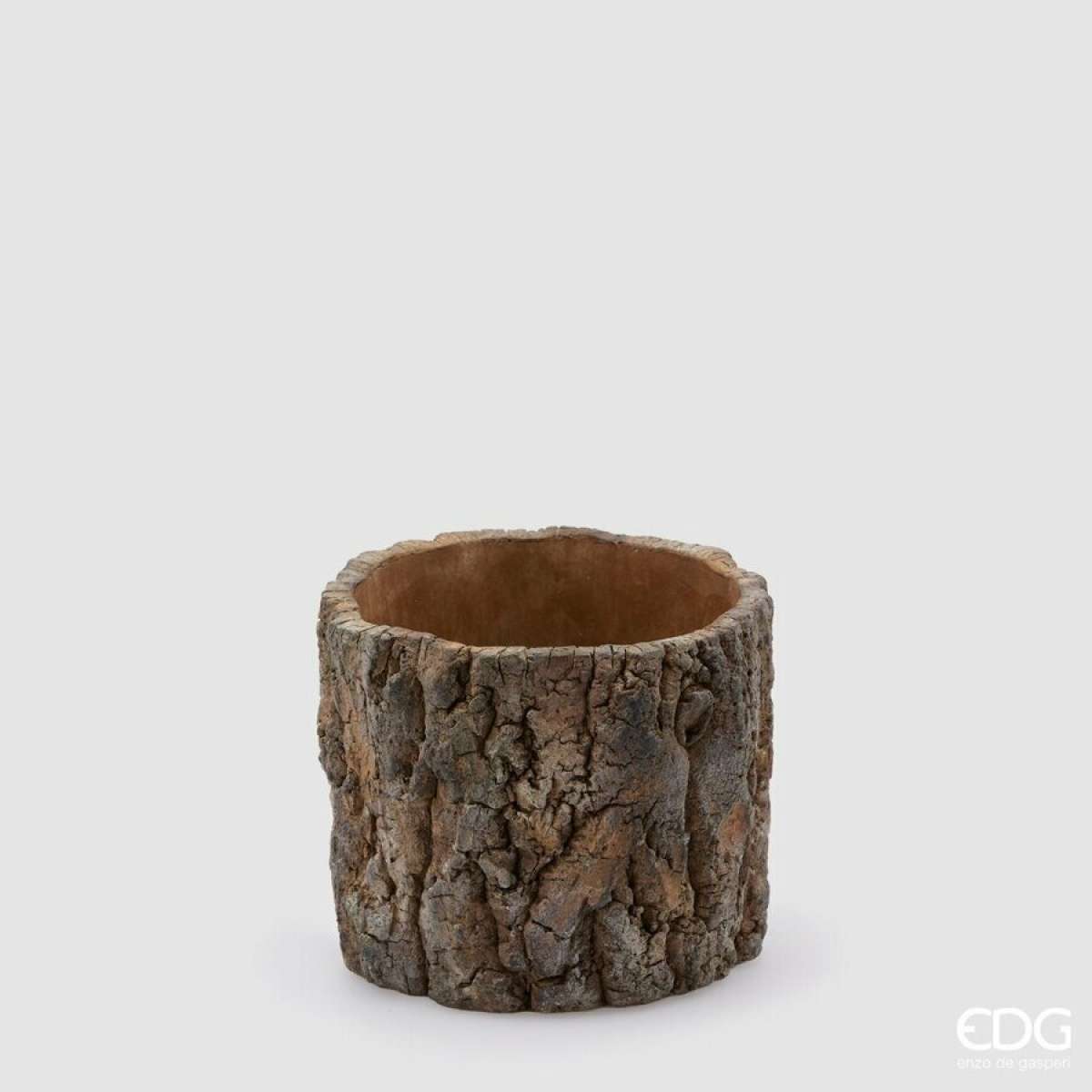 Immagine del prodotto Vaso in Cemento Effetto Corteccia  h14xø17,5 cm | EDG Enzo De Gasperi