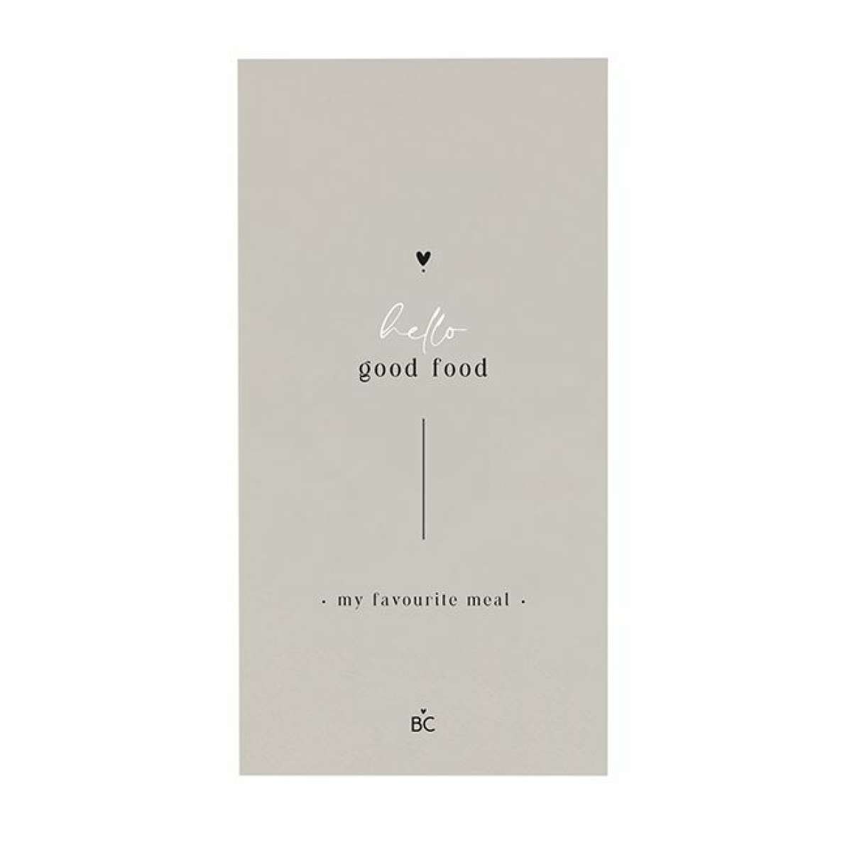 Immagine del prodotto Tovaglioli di Carta Hello Good Food 10x20 cm confezione 16 | Bastion Collections