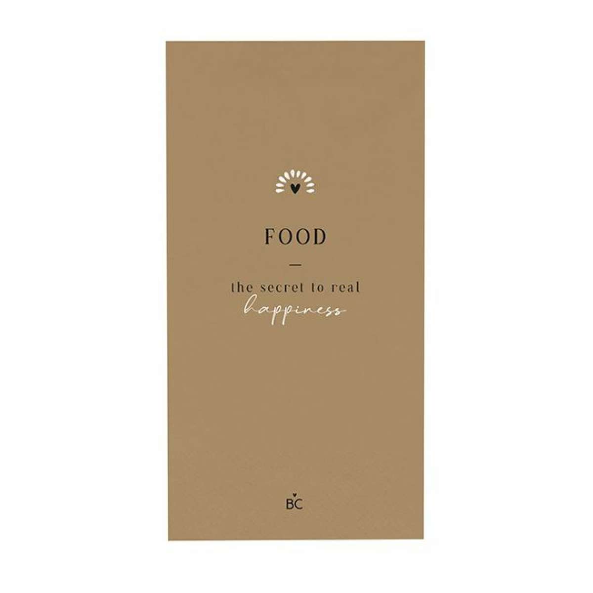 Immagine del prodotto Tovaglioli di Carta Food Happiness Caramel 10x20 cm confezione 16 | Bastion Collections